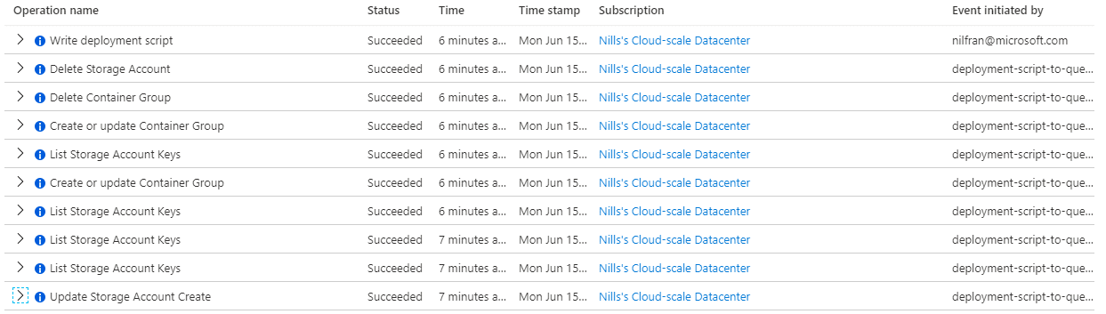 Execute arbitrary PowerShell or Azure CLI in an ARM template – NillsF blog